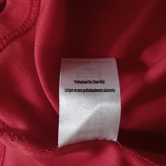 City Studio Sleeveless Bodycon Dress Sz 11 Red Ruched Side Slit Party Club - Picture 6 of 11